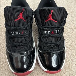 Jordan Kids Black and Red Sneakers
